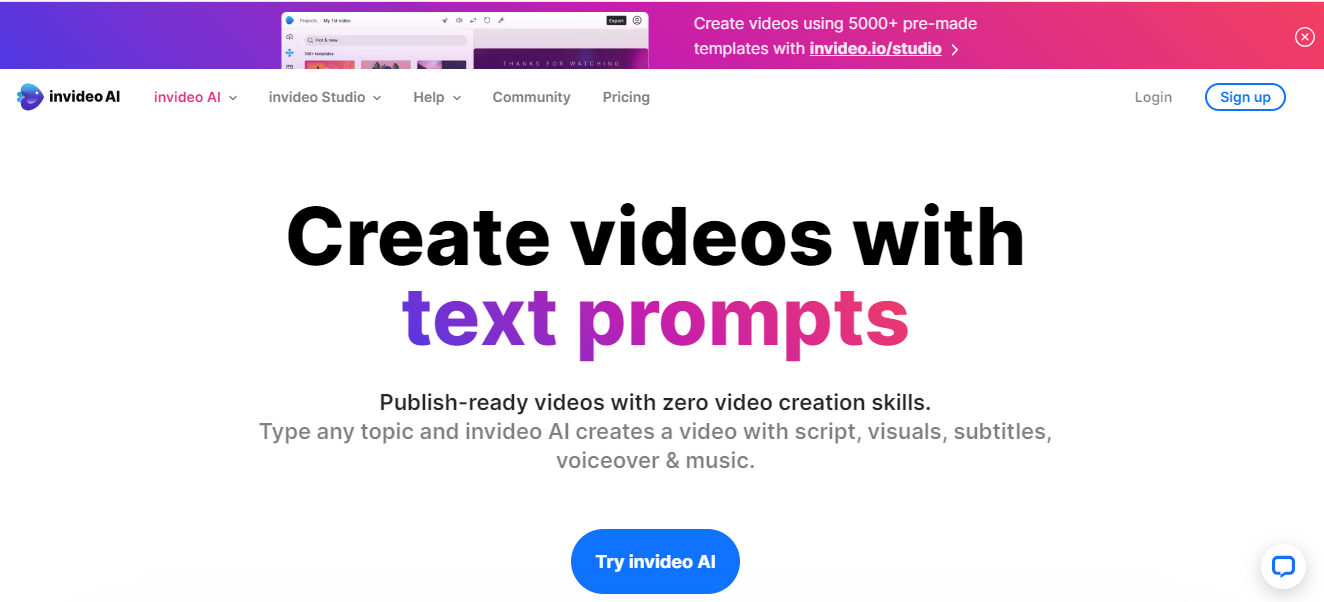 InVideo Best AI Video Editing Tools