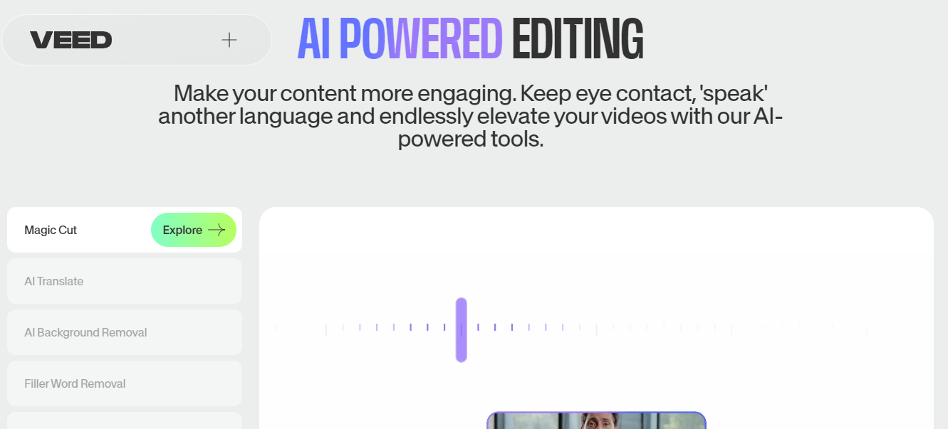VEED Best AI Video Editing Tools