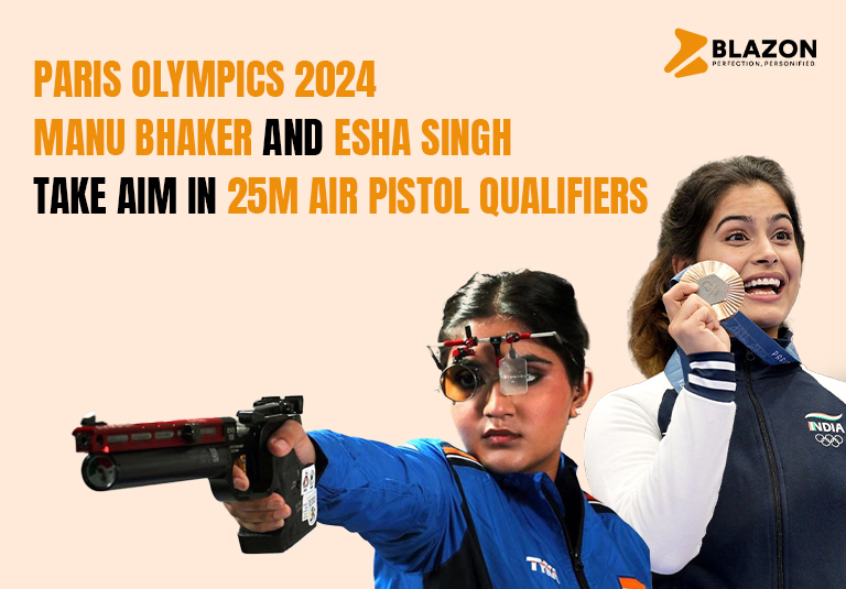 Manu Bhaker and Esha Singh Take Aim in 25m Air Pistol Qualifiers