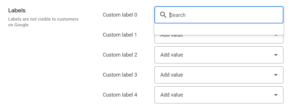 Use custom labels for better organization