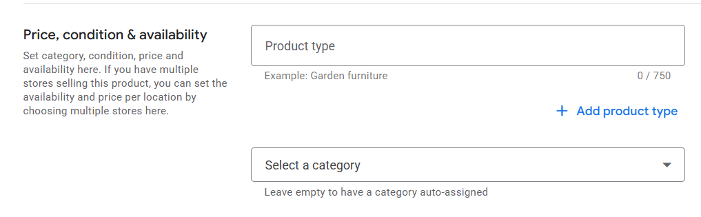 GMC - Choose the right Google product categories