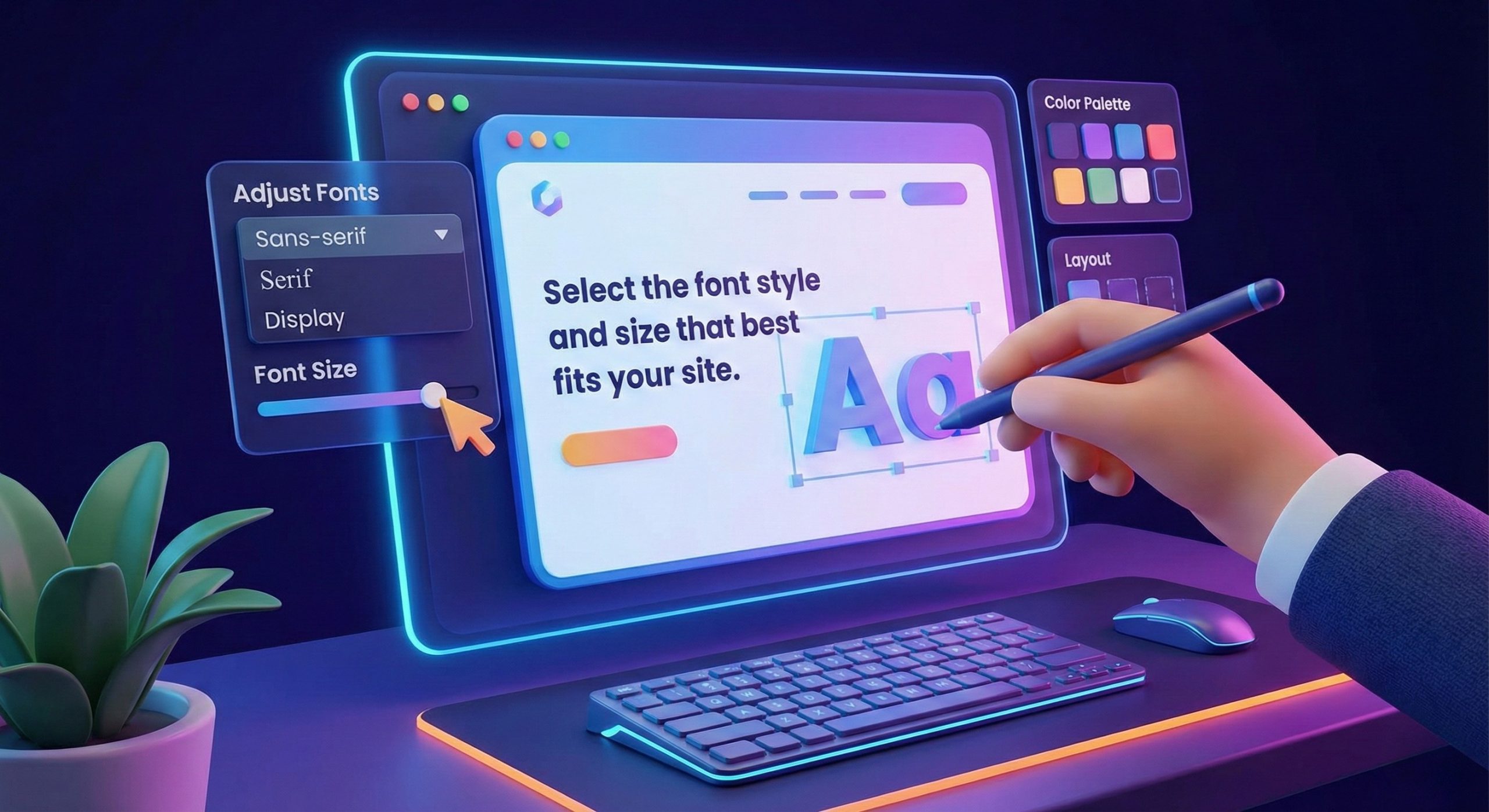 AI tools - font style and size