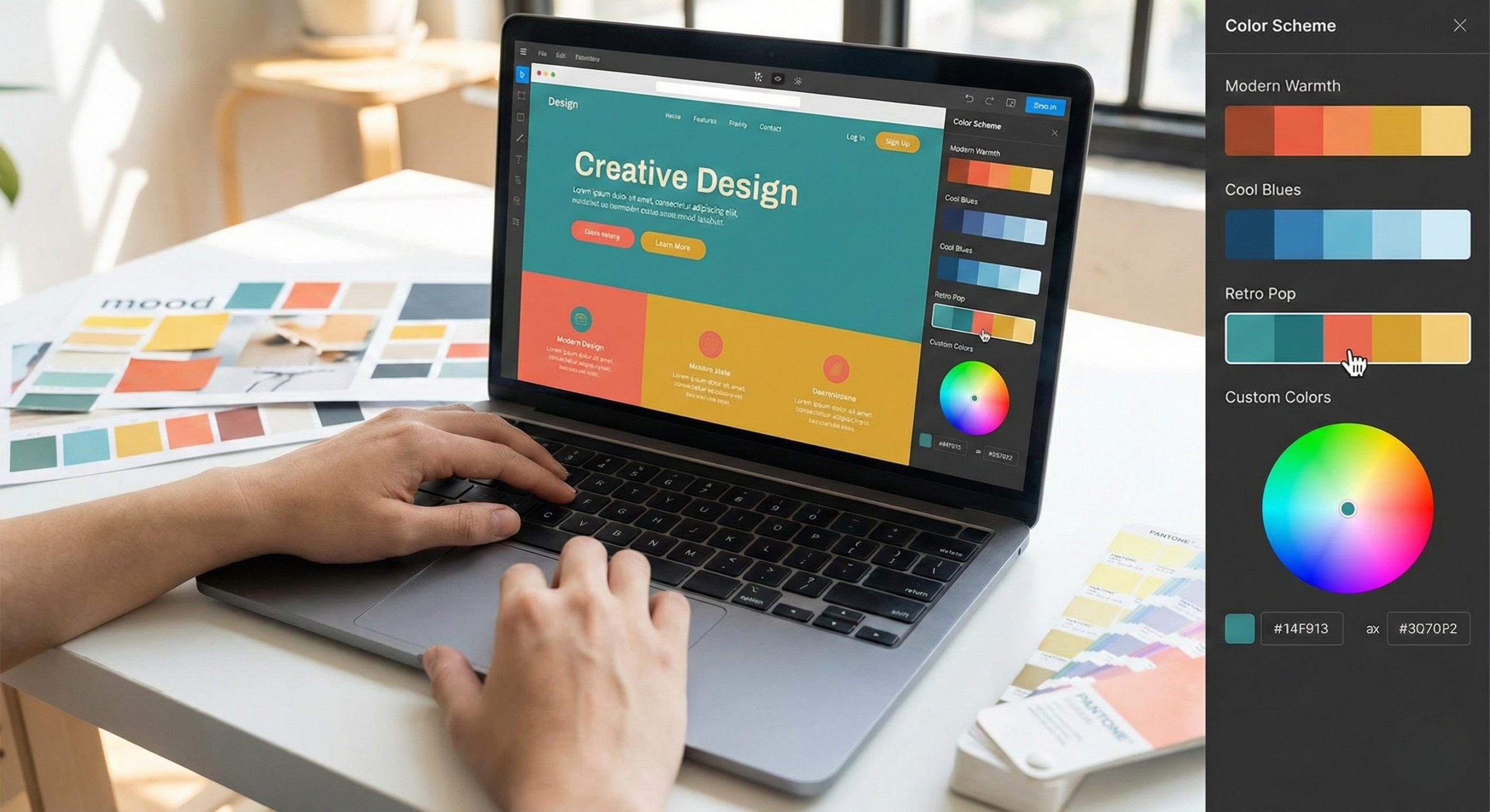 AI tools offer color palettes