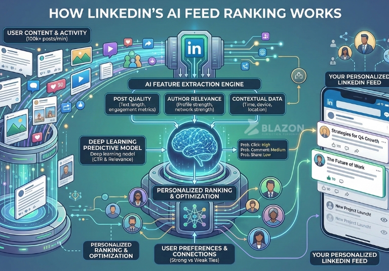 How LinkedIn’s AI Feed Ranking Works